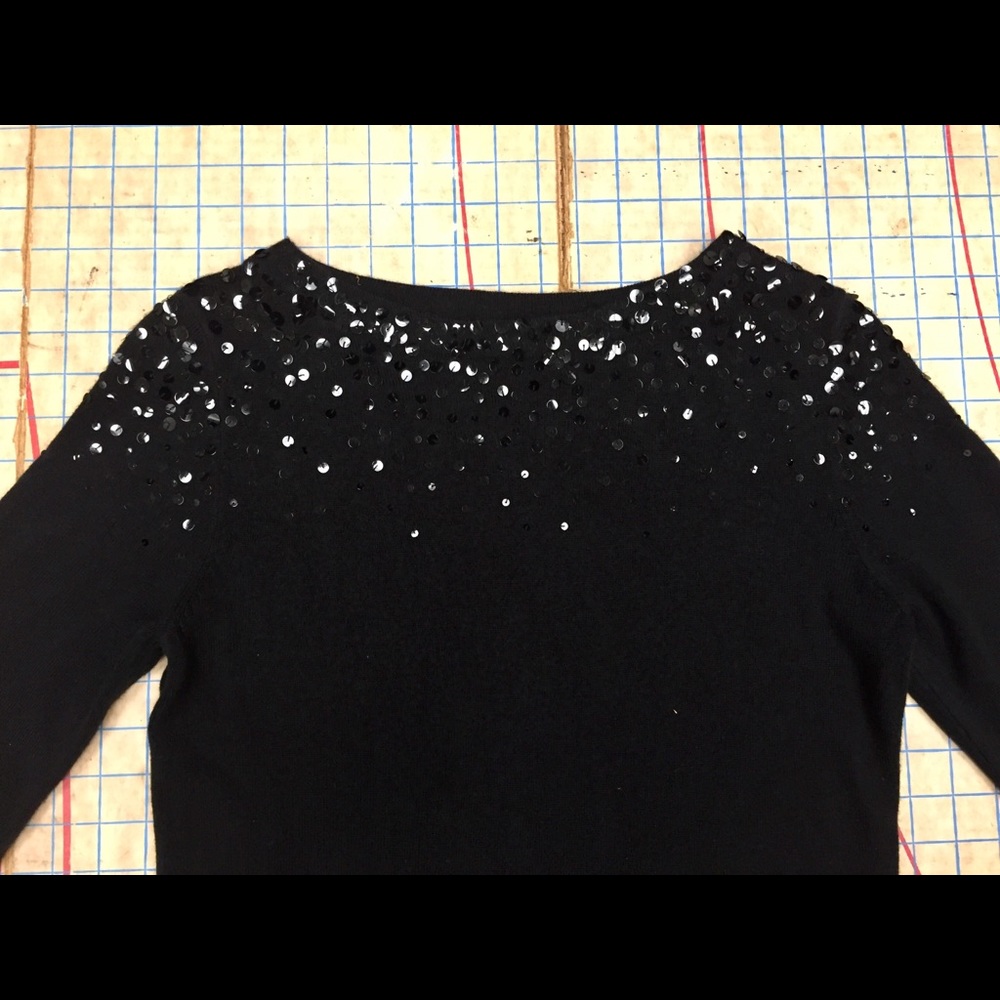 Ruby Road Sequin Sweater Size Small - image 2